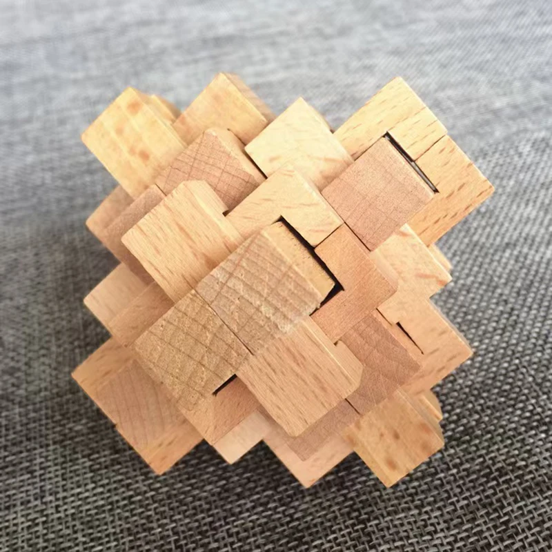 Luban Lock-Puzzle (vierundzwanzig Sperren) Hölzerne Denksportaufgaben für Erwachsene und Kinder. Entsperren Sie Interlock-Spiel IQ-Test Mind Challenge