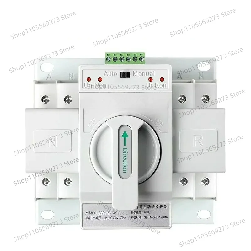 

Dual Power Automatic Transfer Switch 2P 4P 63A ATS Switch 220v Controller Auto Manual Switching