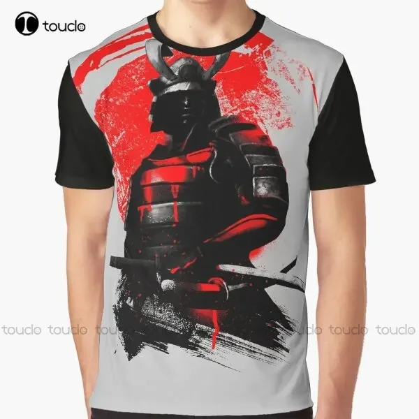 Samurai Warrior Graphic T-Shirt Digital Printing Tee Shirts Streetwear Xxs-5Xl New Popular Unisex Christmas Gift