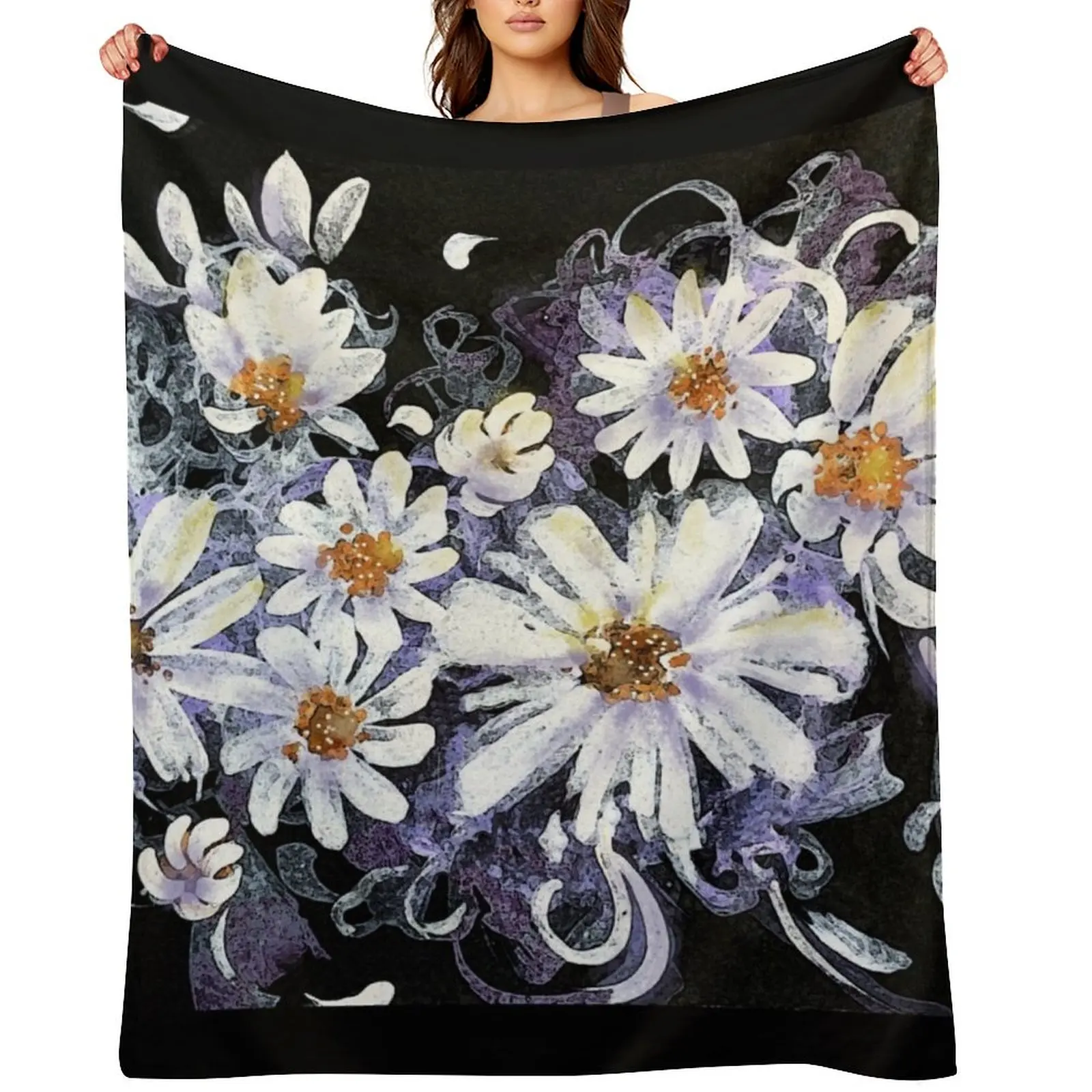 

Fresh Daisy Throw Blanket Thermals For Travel Hairy Multi-Purpose Beautifuls Blankets