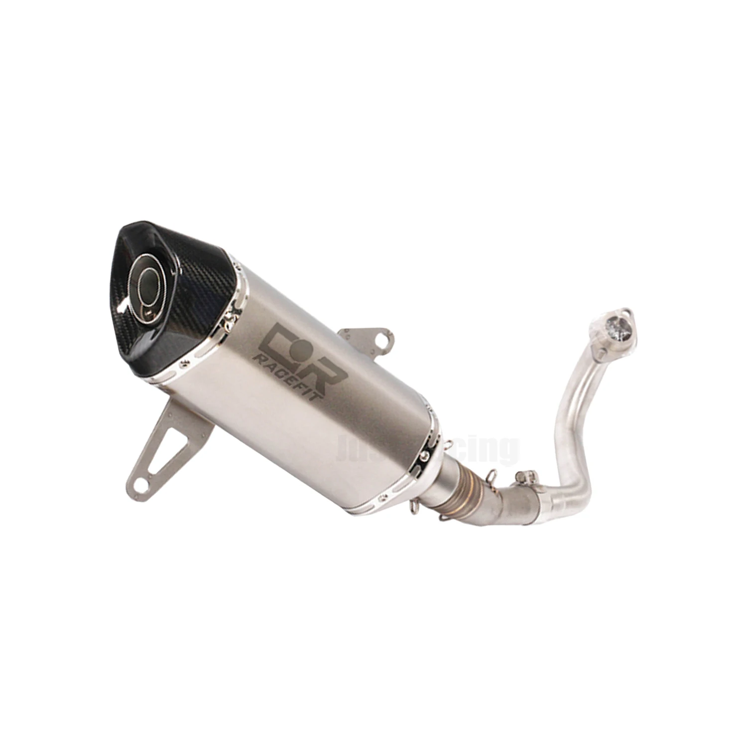 Titanium alloy Exhaust Front Mid Link Muffler Pipe Slip On 51mm For Yamaha XMAX 250 300 xmax250 xmax300 2015-2024