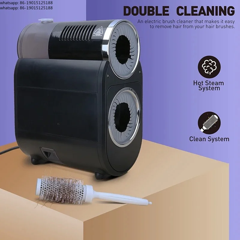 New Design Electric Salon Barber Hair Round Brush Cleaner Machine Steamer With