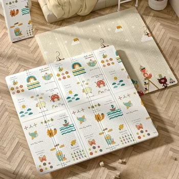 שטיח ילדים מזרנים רכים מזרנים לתינוקות מזרנים רכים לרצפה רכה צעצועים לילדים שטיח מתקפל עם תיק מזרנים