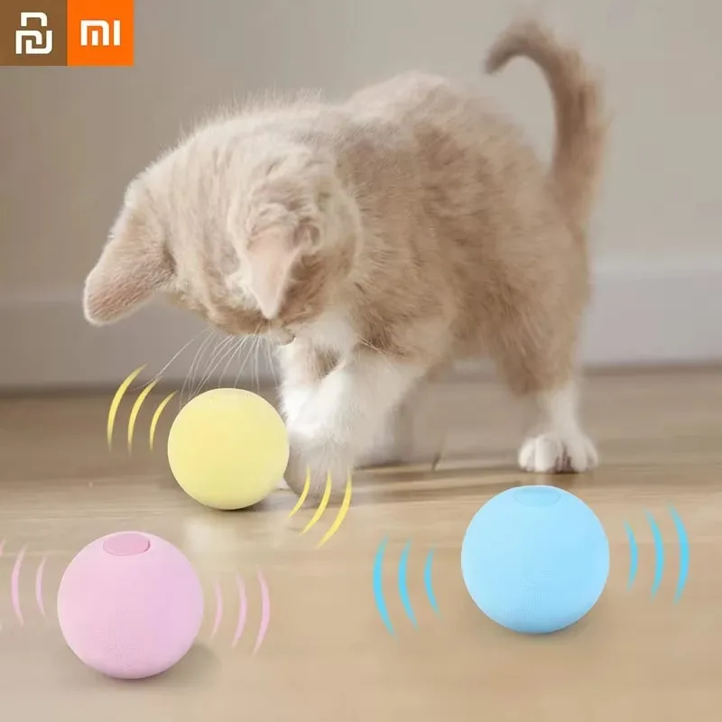 Youpin Xiaomi Smart Cat Ball Toys Interactive Catnip Pets Playing Ball Cats Training Toy Pets Squeaky Supplies Products Toy Cats