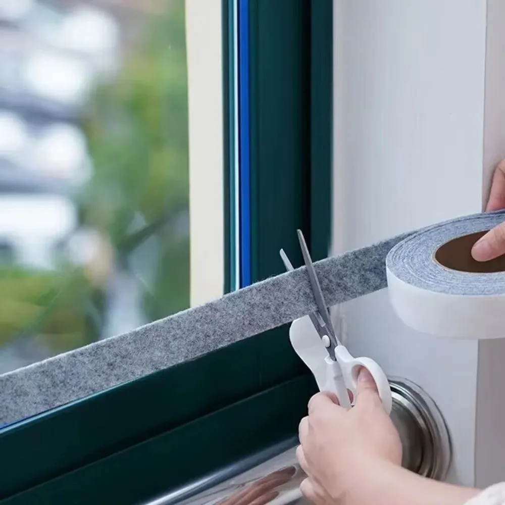 Felt Cotton Window Absorbent Strip Self Adhesive Water Absorbent Condensation Absorbing Tape 4M Length Thickened