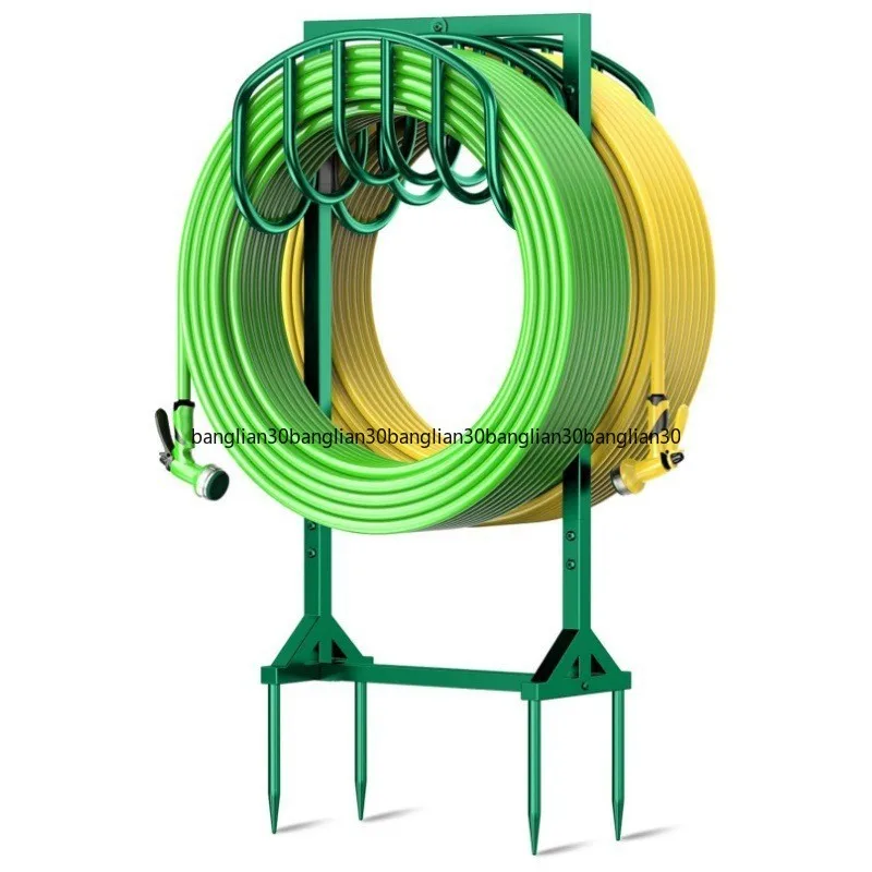 

Floor Plug Car Wash Storage Rack Gardening Watering Pipe Rack Garden Water Pipe Reel Household