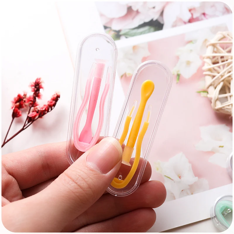 1 Set Contact Lenses Tweezers Contact Remover Lens Inserter Suction Stick Eyes Wearing Tools Colorful Contact Lens Accessories