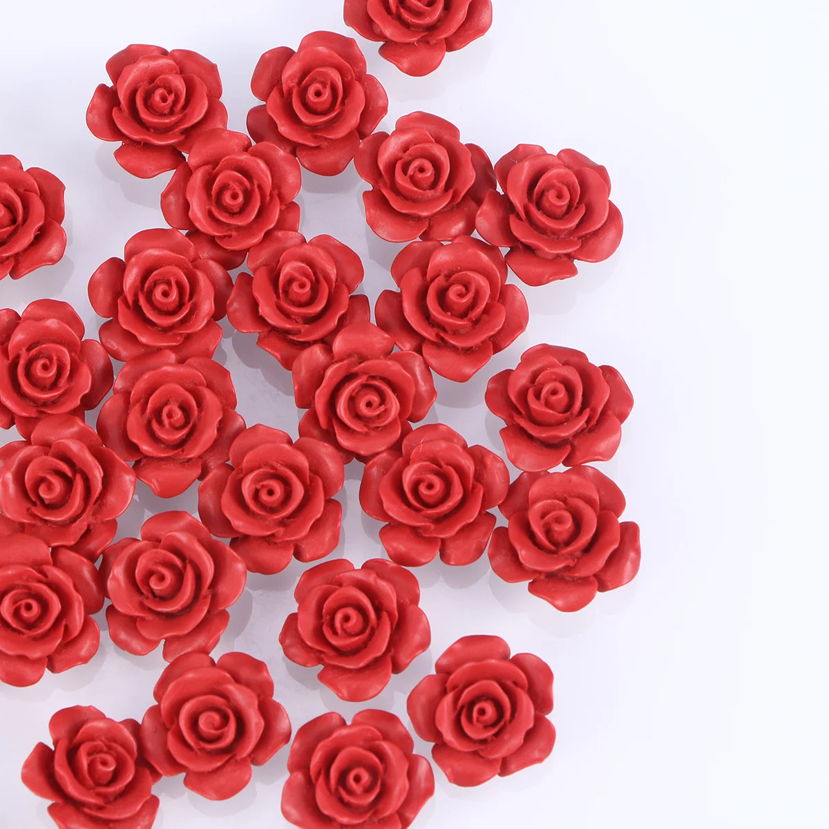 

50Pcs Jewelery Making Rose Decor Handmade Craft Accessories for Necklace Bracelets Earrings Dress Ornaments Rose Beads