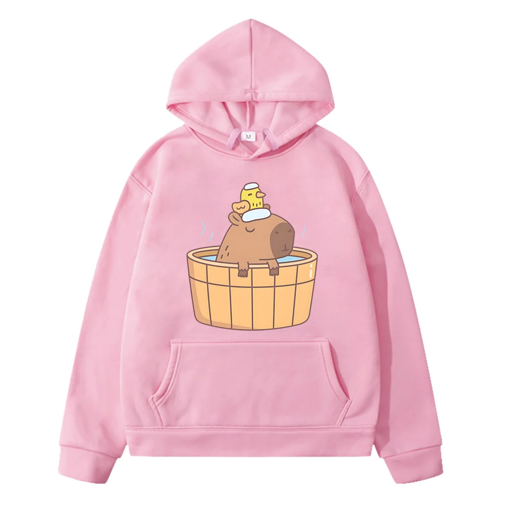 

Capybara Kids Kawaii Clothing Girls Baby Boys Clothes Cartoon Pullovers Round Collar Long Sleeve Tops Japanese Anime Streetwear