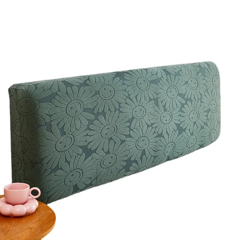 Full Wrap Bed Headboard Cover Stretch Jacquard Dustproof Headboard Slipcover Universal Sofa Back Protector for Bedroom - view 5