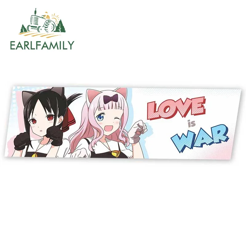 

EARLFAMILY 13cm x 4cm for Anime Kawaii Slap Cute Car Stickers Vinyl Scratch-Proof Decals Windows Trunk Decor Car Door Protector