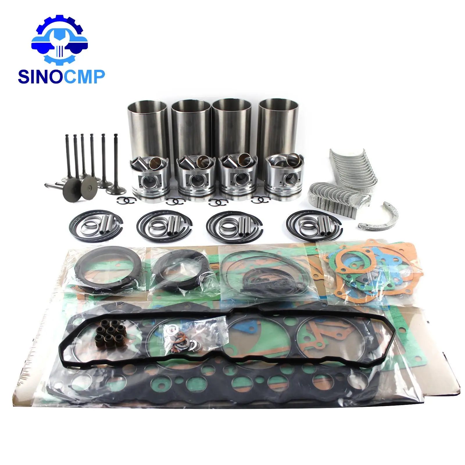 

Overhaul Rebuild Kit & Valves For Yanmar TK486V 4TNV86 4TNE86 Engine Excavator Loader Forklift Generator Set