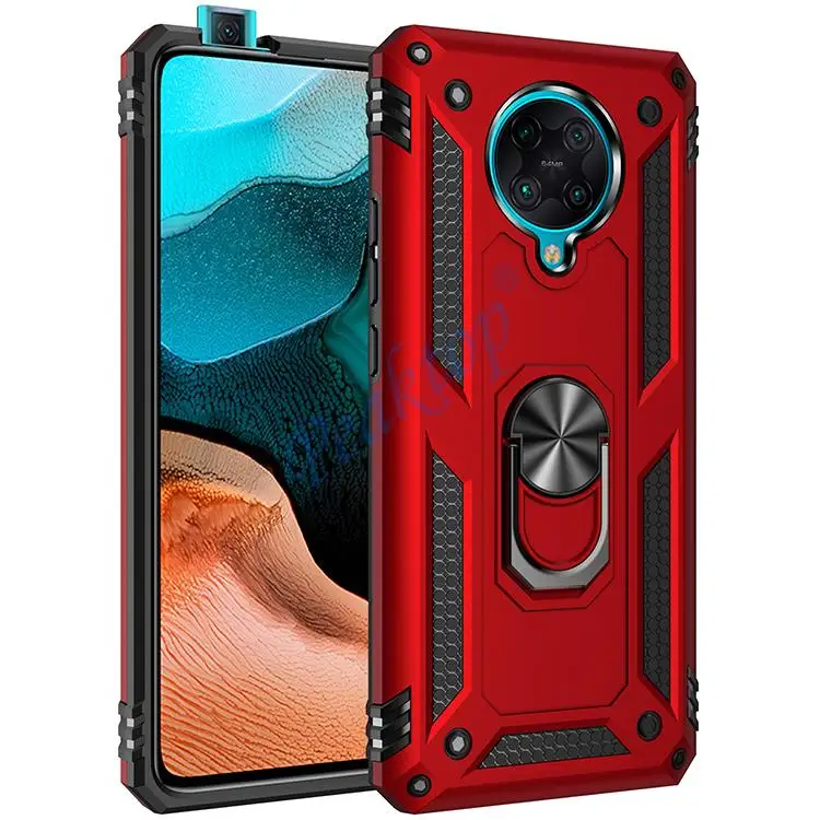 for POCO F2 Pro Case for Phone POCO F 2 Pro Case Shockproof Armor Rugged Military Protective Car Holder Magnetic Cover