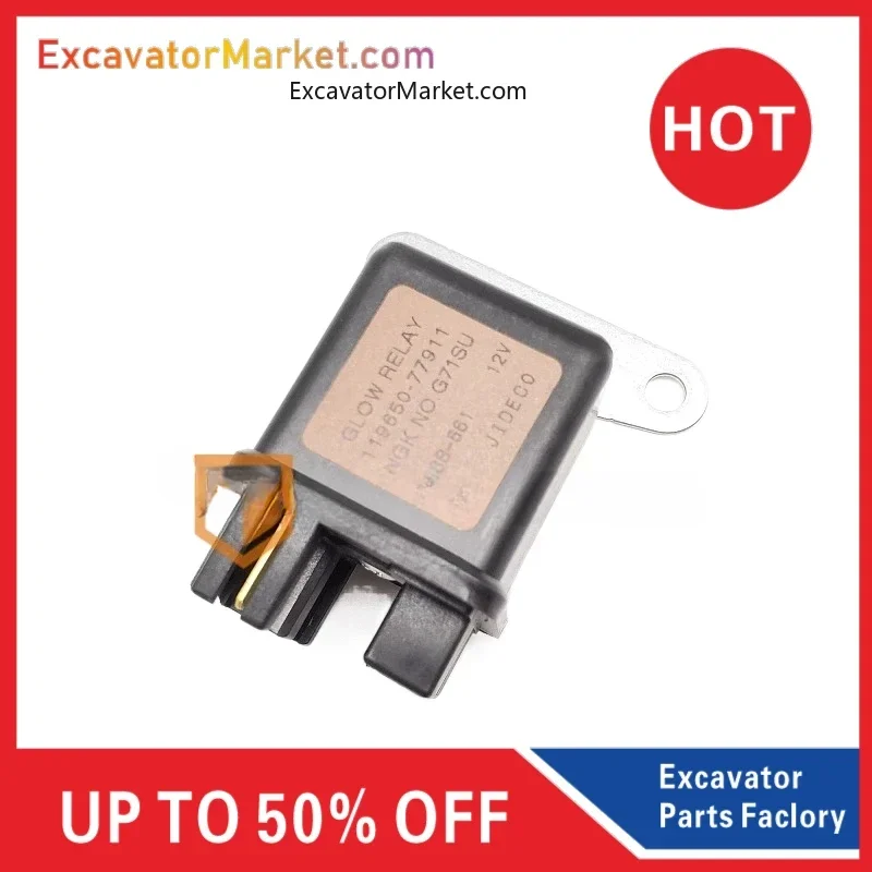 Excavator Parts For sunward SWE Komatsu Xcmg yanmar VIO Engine Flameout Solenoid Valve Timing Relay Excavator Parts