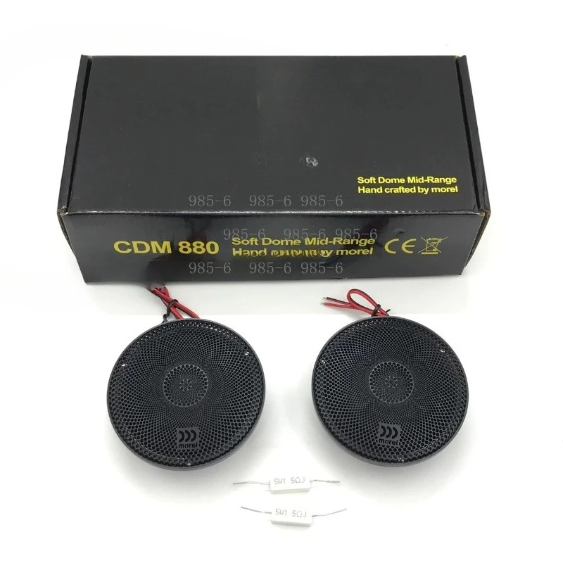 1 Pair Soft Dome Titanium Alto Horn Head, Upgraded Energy Speaker Unit for Vehicle Stereo Car Audio System