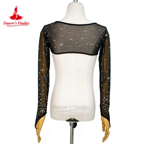 Imagen 2 del producto Mangas de danza del vientre, cómodas mangas de hombro de malla transpirable, accesorios de práctica de danza Oriental para adultos y niños