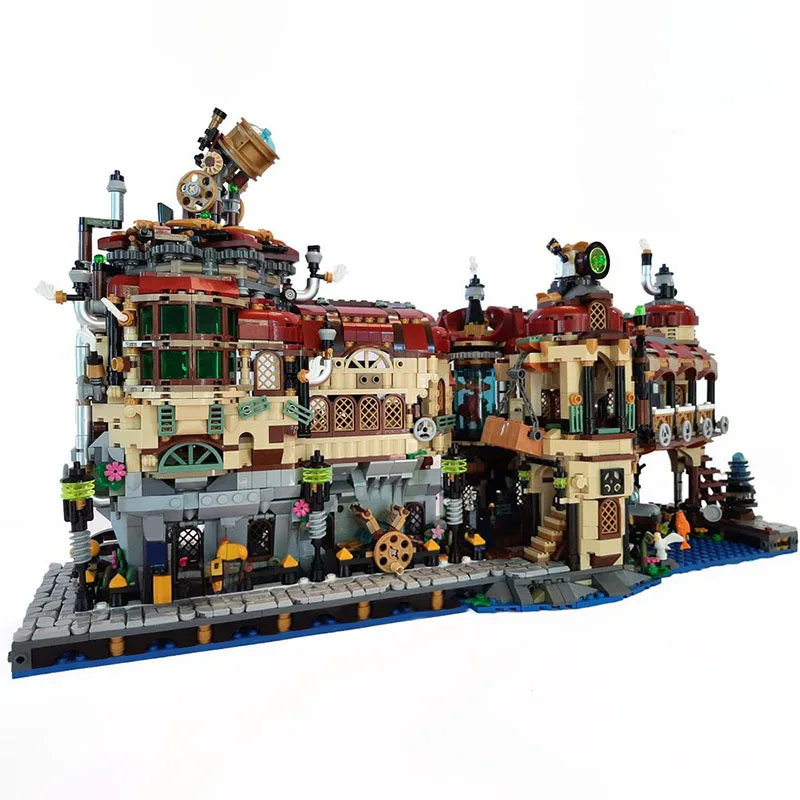 3455pcs MOC Steam Powered Science BrickLink Designer Program Model Building Blocks Architecture Toy Christmas Gifts DIY Creative