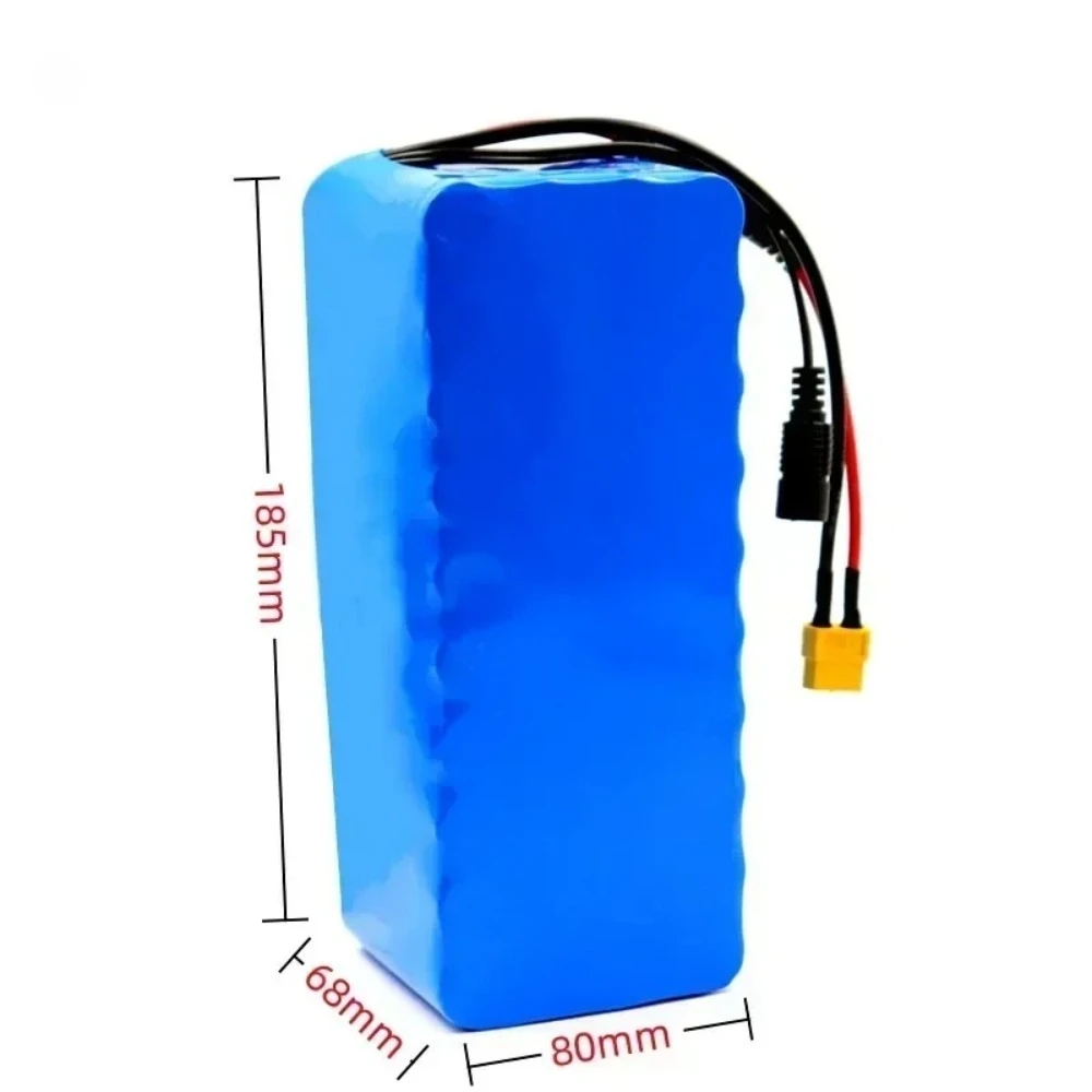 Replacement 36V 12Ah 10S4P Li-ion Battery Pack with Charger,  Power for E-Scooter and E-Bike, BMS Overcharge Protection