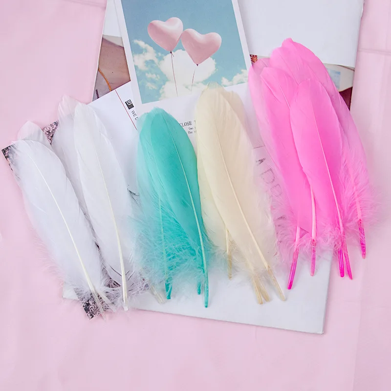 Goose feather drifting DIY handmade colorful feather kindergarten decorative hats, clothing accessories