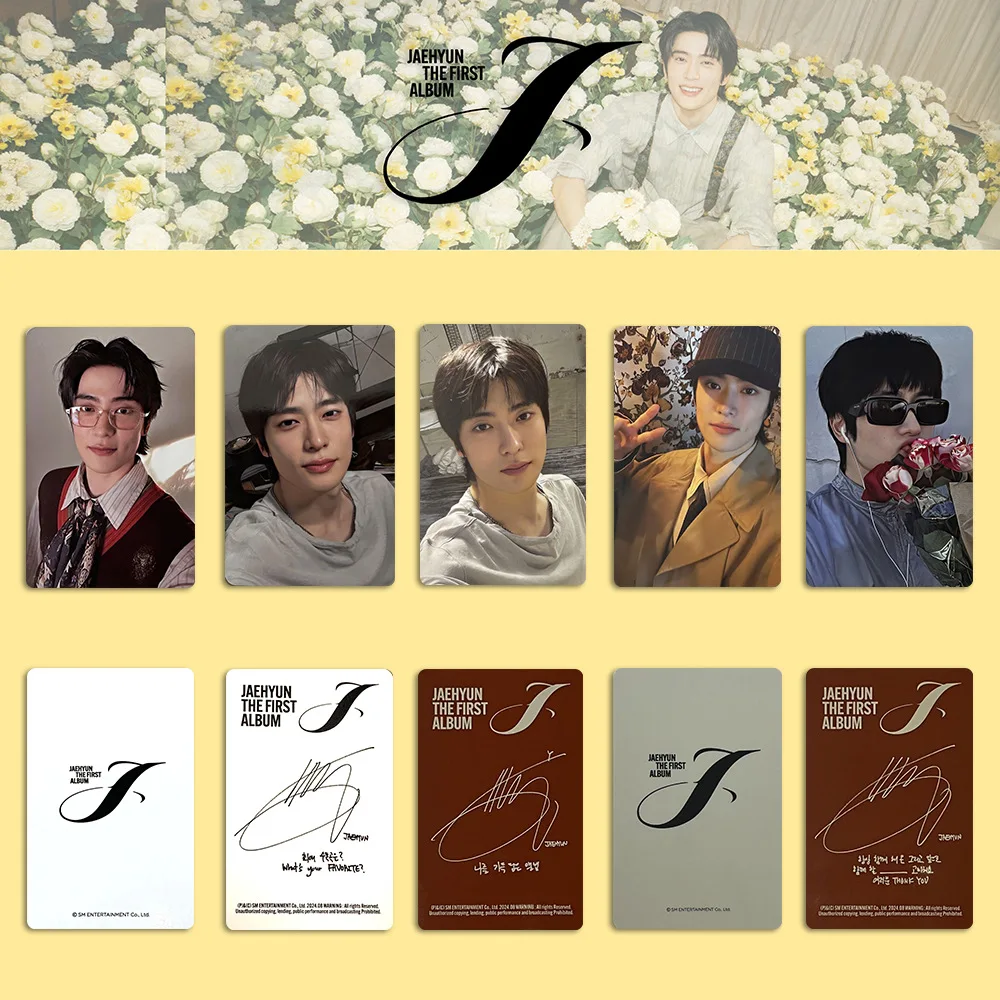 5pcs Kpop 127 JAEHYUN Solo The First Album Card Star Peripheral Two-sided Paper Special Photocards Fans Collection Postcards