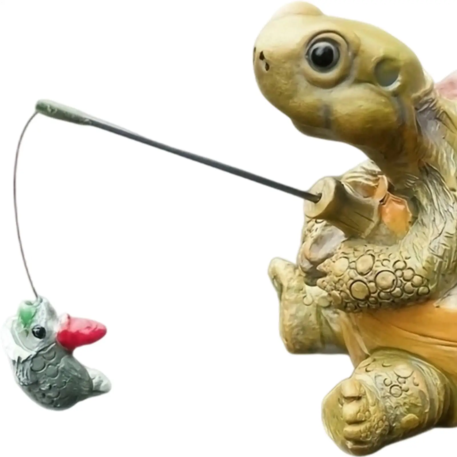 Garden Turtle Statue Weather-Resistant Resin Collectible Ornament Yard Turtle Animal Statue For Patio Park Lawn Flower Pot Fish