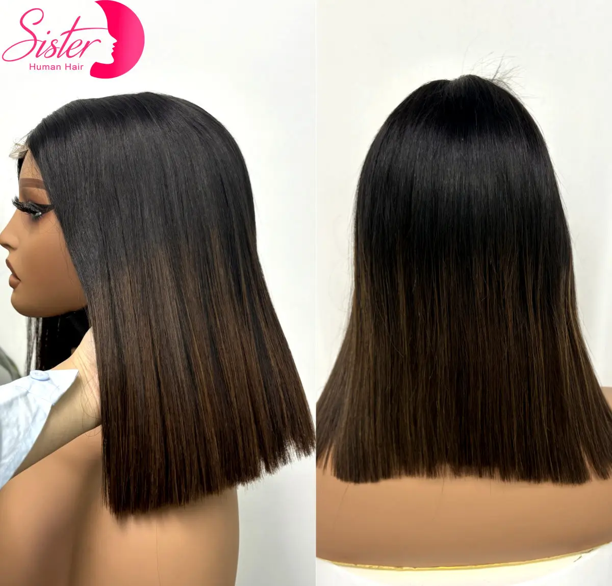 

300% 2x6 HD Кружева 1BT4 Шоколадно-коричневые костяные прямые парики Боб 16A Двойные нарисованные необработанные вьетнамские парики из натуральных волос для женщин