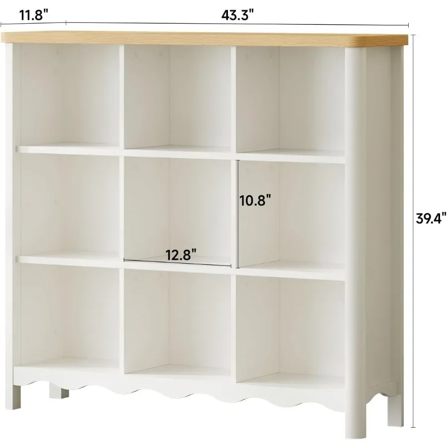 9 Cube Bookcase, Bookshelf and Toy Storage Organizer for Rooms