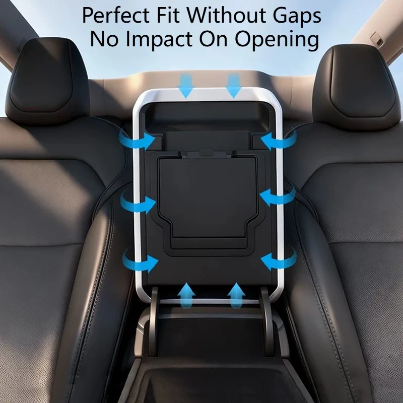 For Tesla Model 3 Highland/Model Y Juniper/Y L/Y/3 2017-2026 Liquid Silicone Armrest Cover Anti-scratch Dustproof Interior Parts