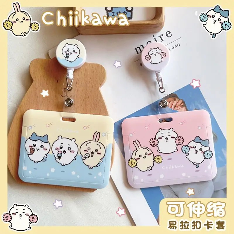 Chiikawa Kawa Buckle Worker Badge Nurse Badge Clip Buckle Card Sleeve Horizontal Board Cute Creative Student