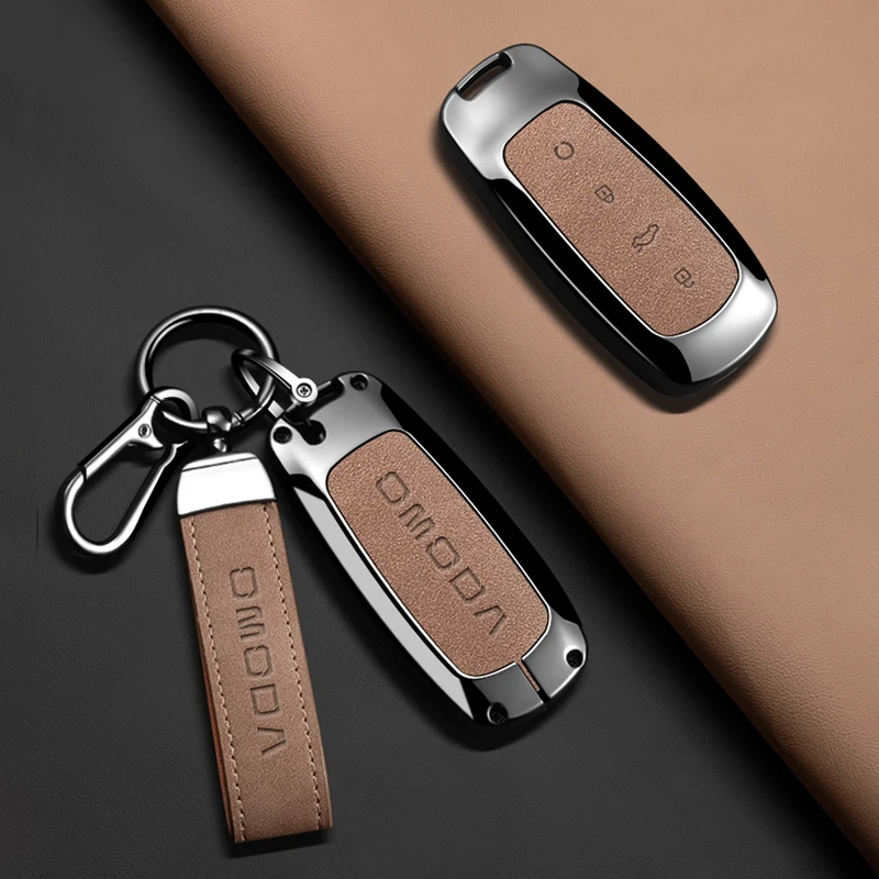 Car Key Case for Chery Omoda C7 7 SHS Phev 2025 2026 Accessories Keychain Remote Decoration Cover Metal Shell Housing Holder Fob
