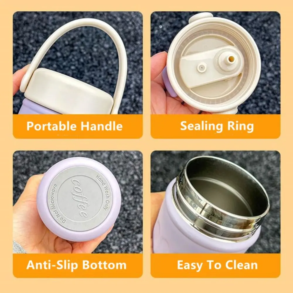 

500 мл термос из нержавеющей стали, изоляция или охлаждение, портативная бутылка для питья с двойным напитком, высокая емкость, без BPA