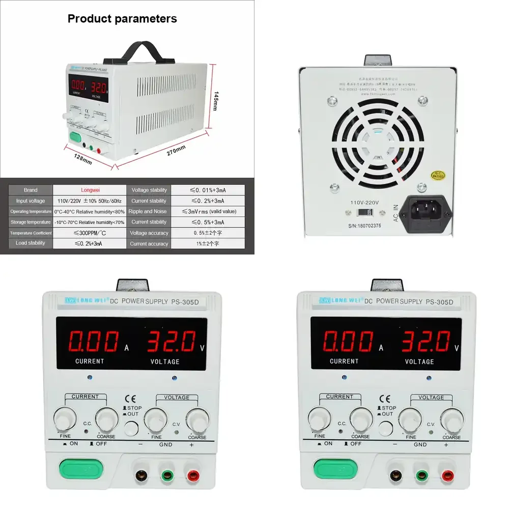 Bench Power Supply for Student Laboratory Mobile Repair