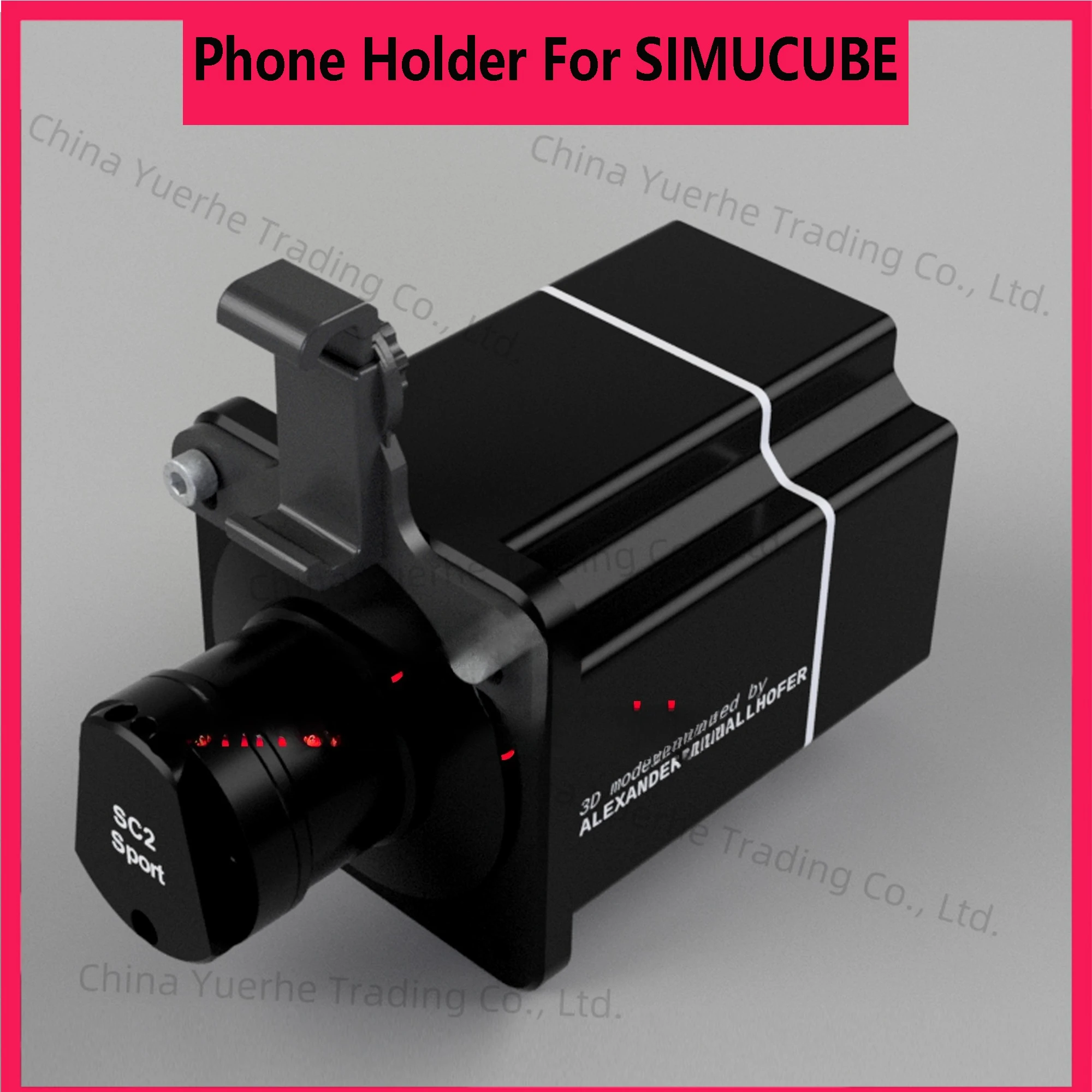 

SIMPUSH Universal Phone Holder Mount Stand Compatible with SIMUCUBE BASE - Sturdy Clamp, Easy Install