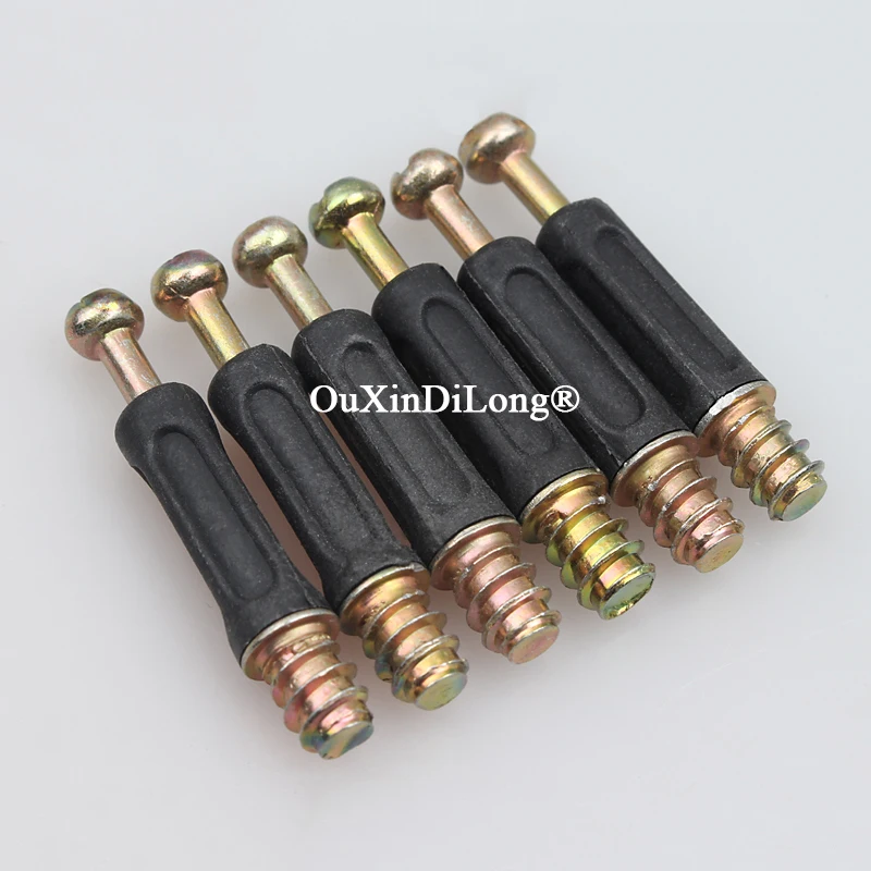 

Brand New 200PCS 3 in 1 Furniture Connecting Rods 40/43mm Cupboard Wardrobe Combination Furniture Splicing Connect Screws Bolts