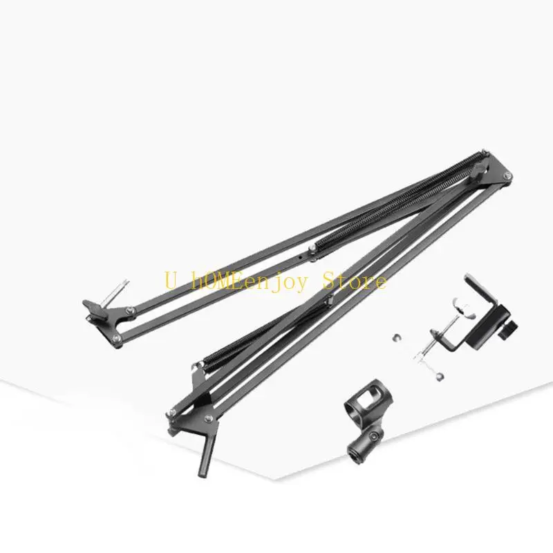 B0KF Microphone Arm Upgraded Mic Arm Microphone Stand Boom Suspension Stand