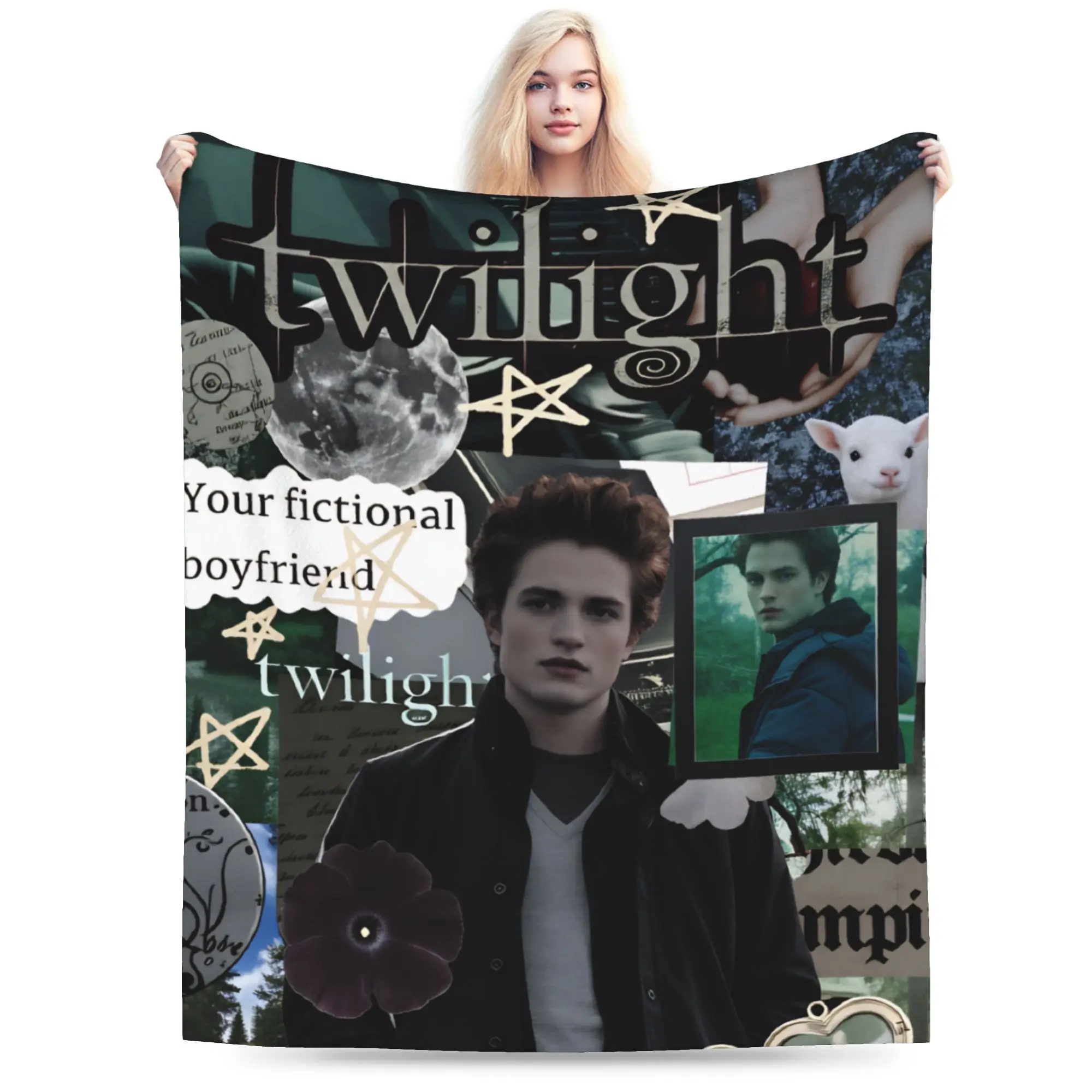 ديكور إدوارد بطانية دافئة الشفق ساغا بنات بنين أفخم الفراش يلقي الأريكة كرسي الفانيلا المفرش أريكة غطاء سرير