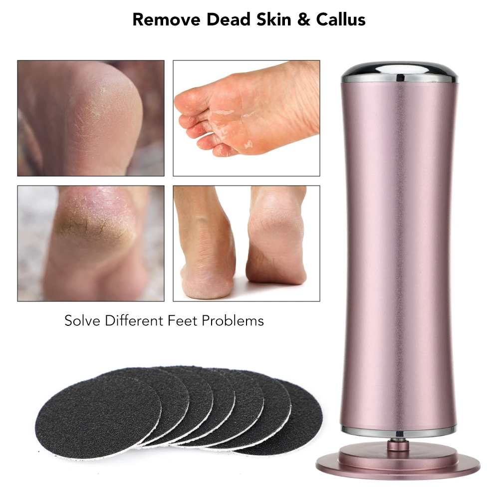 Electric File for Feet Heels Care Professional Pedicure Machine Foot Exfoliator File Sandpaper Grinder Remove Callus Dead Skin