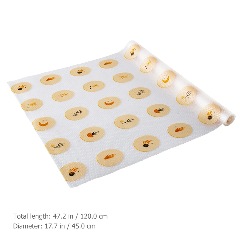 بطانة أرفف غير لاصقة، بطانة درج، مادة إيفا، حماية خزانة المطبخ، 1 لفة سهلة القطع، استخدام مرن للأرفف #1