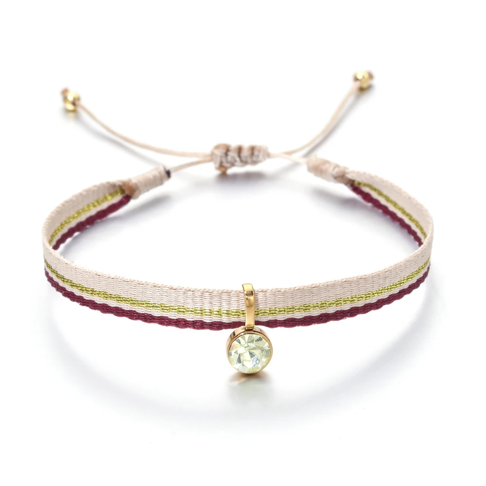 Boho Bracelet Women Jewellery Cloth Fabric Bracelets Gift Birthstone Love Jewelry Bracelet Women Friendship Pulseras Femme