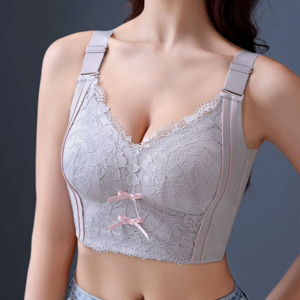 

Push Up Bra for Women No Steel Reing Minimizer Brassiere Wide Back Support Posture Bra B C D E Cup Fashion Lingerie