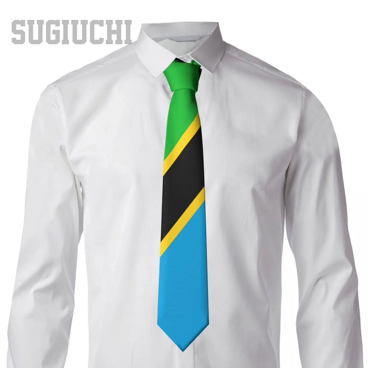 Tanzania Flag Emblem Men Women Neck Ties Casual Plaid Tie Suits Slim Wedding Party Business Necktie Gravatas