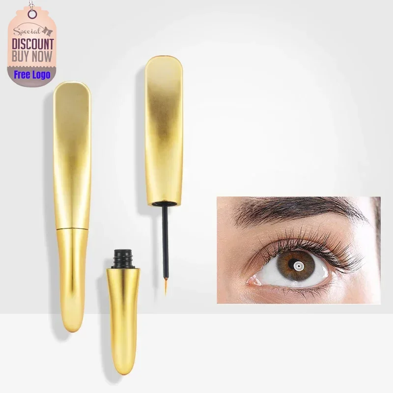 

Private Label Gold Tube Eyelash Growth Serum Lengthening Lash Thicker Curling Lash Treatment Eyelash Care Beauty Makeup Bulk