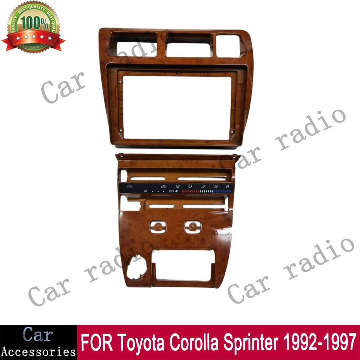 9 Inch Fascia For Toyota Corolla Sprinter 1992-1997 Car Radio Android MP5 Player Casing Frame 2 Din Head Unit Stereo Dash Cover view 4