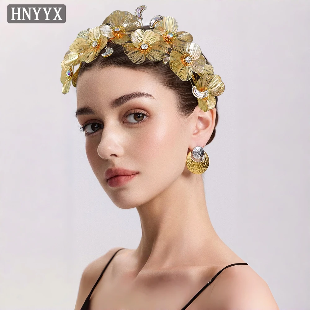 

YouLaPan Bridal Wedding Simulation Flower Hair Bracelet Handmade Exquisite Women's Banquet Dancing Party Hair Accessories YXA410
