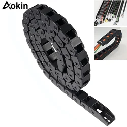10x10mm Cable Carrier Drag Black Plastic Flexible Nylon Chains 1M with End Connectors for 3D Printer CNC Machine Router Mill