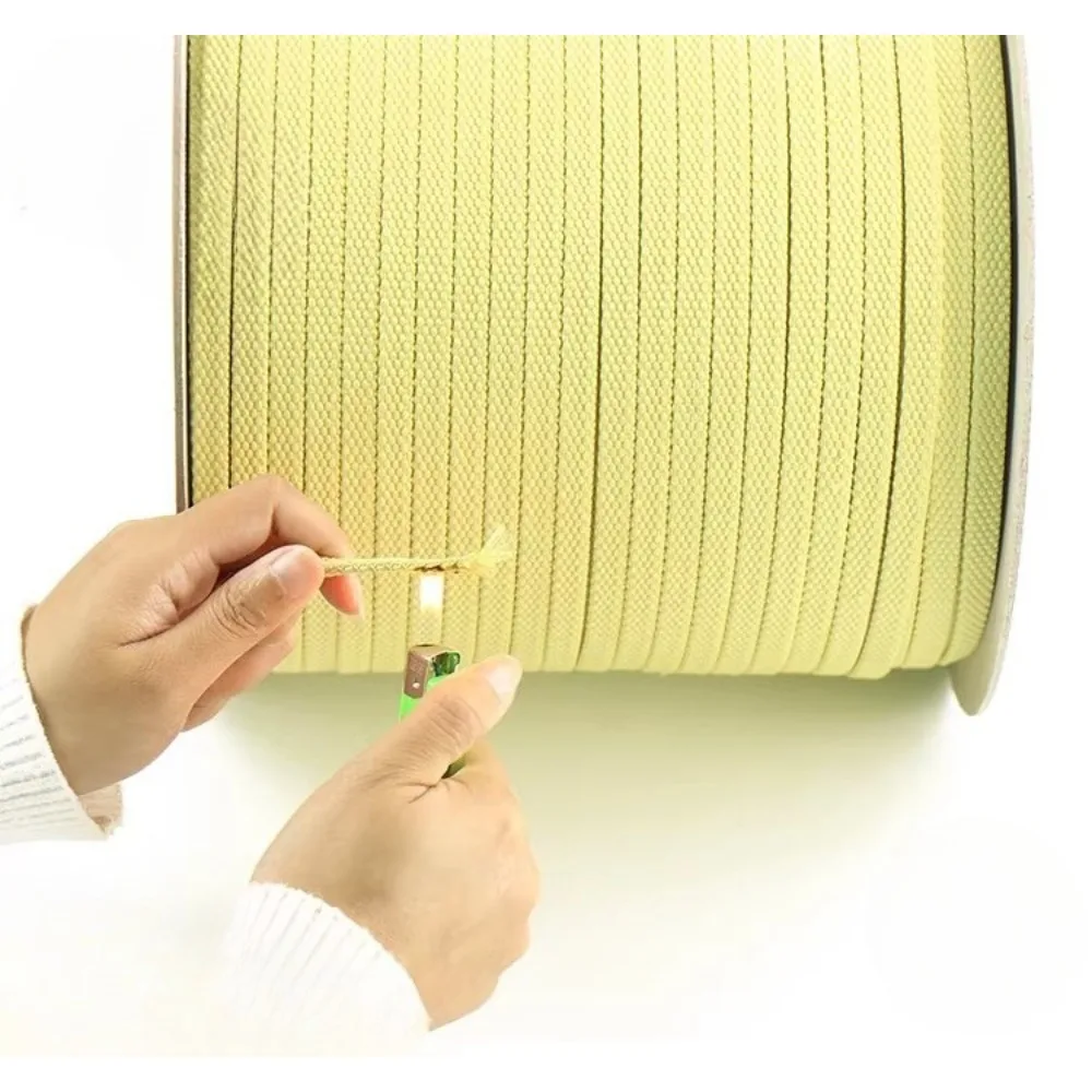 Premium Quality Kevlar Fiber Belt Heat-Resistant Fire-Retardant Tempered Glass Machine Roller Rope