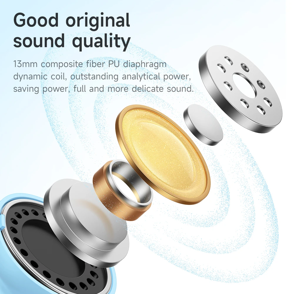 HOCO EQ6 TWS Wireless Earphone Bluetooth 5.3 Headphone Headset True Wireless Earbuds For iPhone 13 Pro Max Handsfree Ear Buds