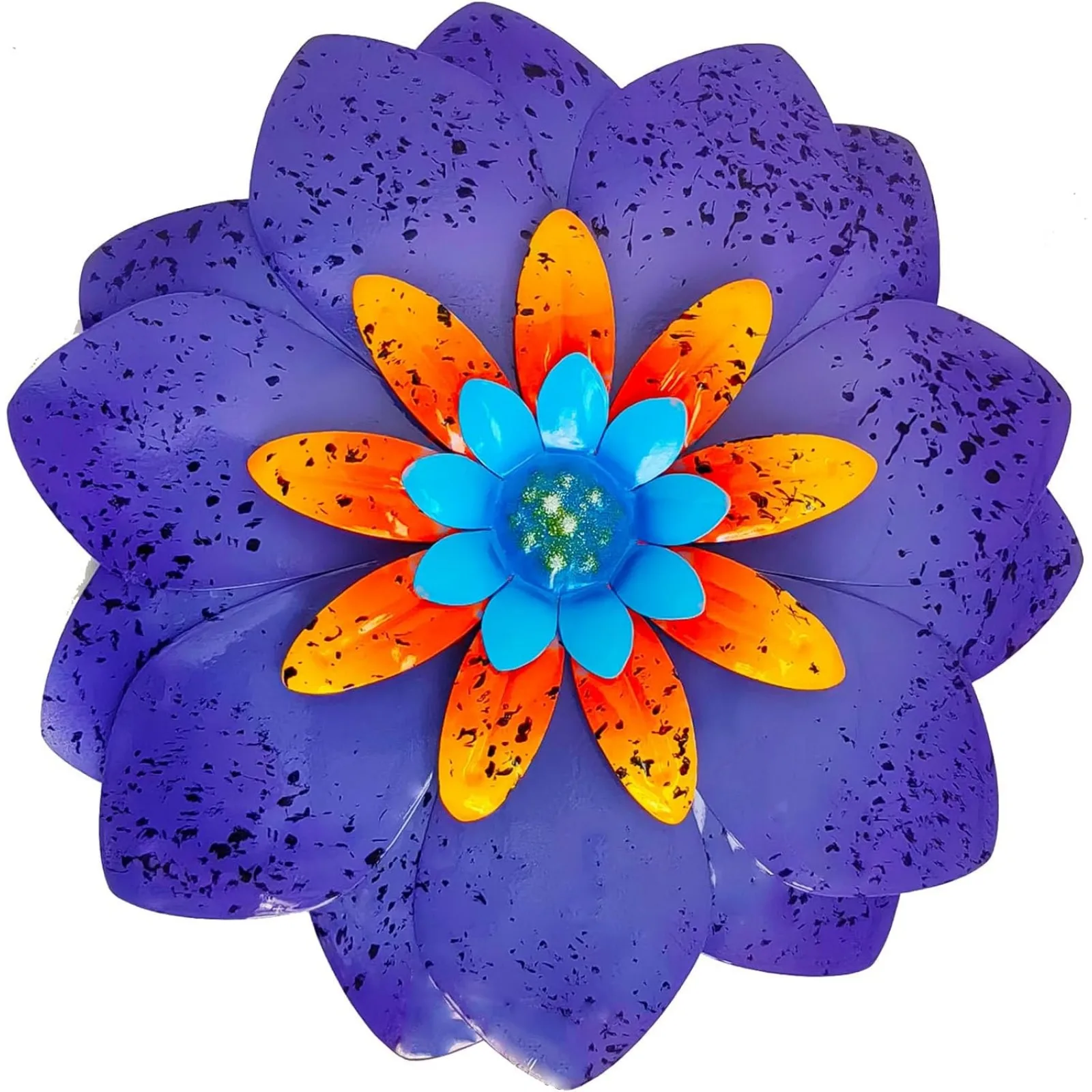 

Metal Flower Wall Art - Creative Cute Garden Decor, Flower Wall Hanging for Indoor and Outdoor Spaces