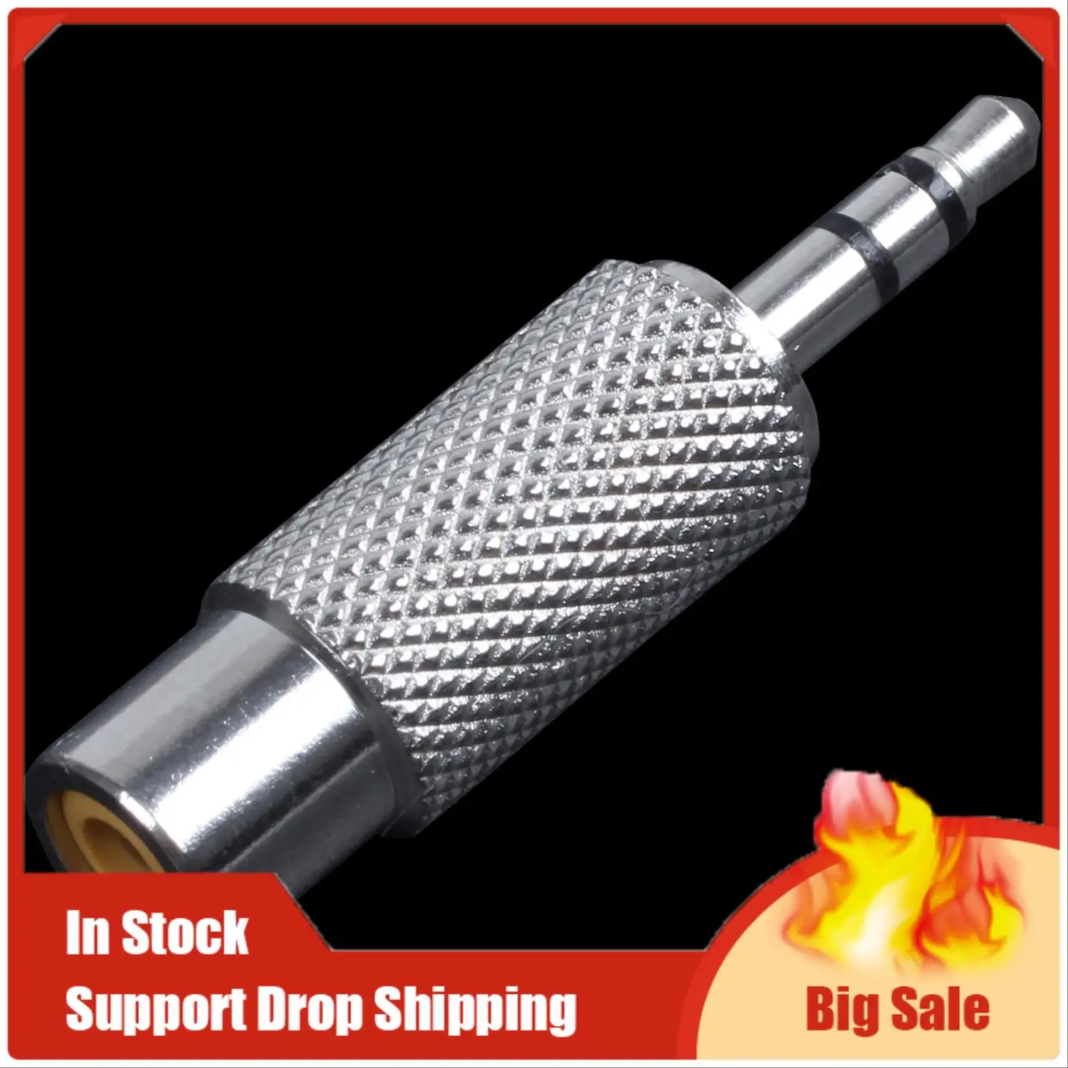 أفضل العروض 2 قطعة الملحقات: 1 قطعة 3.5 مللي متر ستيريو ذكر إلى RCA أحادية أنثى محول الصوت و 1 قطعة 3.5 مللي متر مقسم صوت ستيريو