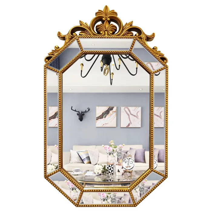 

Vintage art, bathroom mirror, hanging mirror, glass assembly mirror, bathroom fireplace, wall decoration mirror